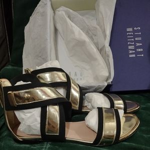 Gold Stuart weitzman dress sandals $75 sale$50